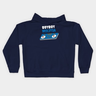 Boyboy Militia - Vinyl collection (blue) Kids Hoodie